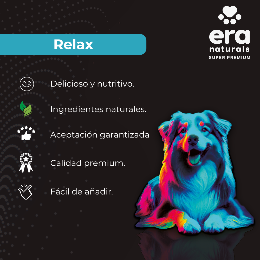Suplemento para Perros Era Naturals Tranquilizante - Relax Calming Powder 300 Gr Suplemento para Perros Era Naturals Tranquilizante - Relax Calming Powder 300 Gr